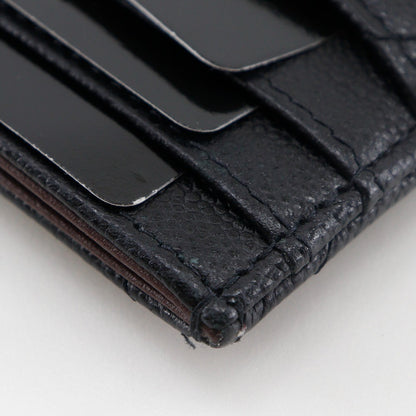 Chanel CC Card Case Quilted Caviar, BLACK, LEATHER, Card Holders