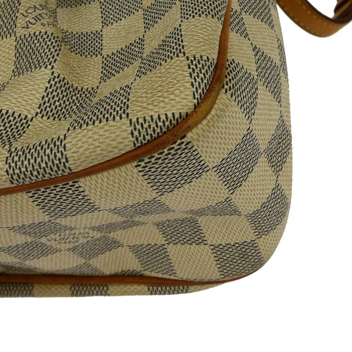 Louis Vuitton Siracusa Handbag Damier, WHITE, CANVAS, Shoulder bag