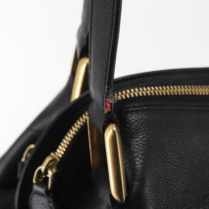 Chloe Cary Satchel Leather, BLACK, LEATHER, Shoulder bag