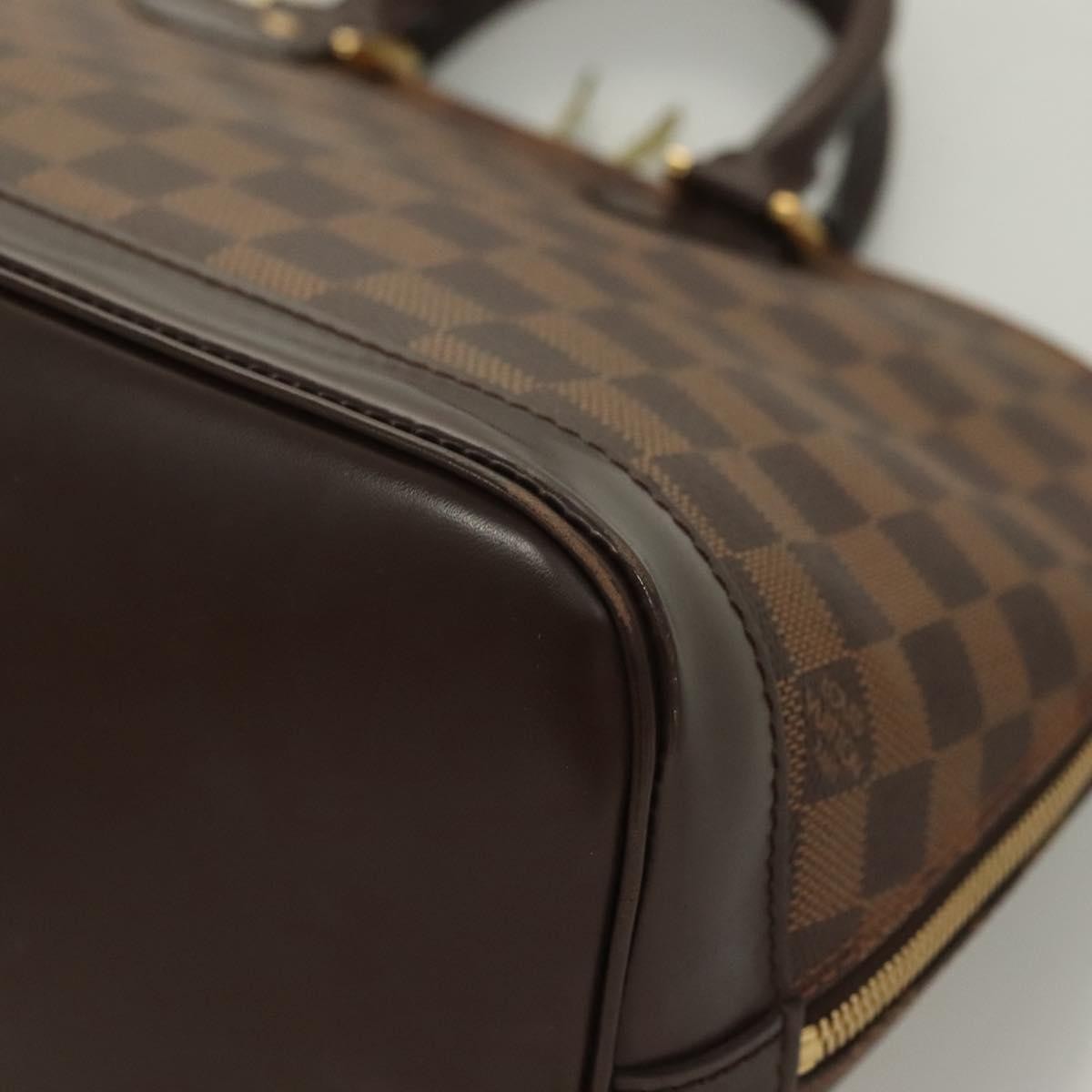 Louis Vuitton Alma Handbag Damier, BROWN, CANVAS, Handbag