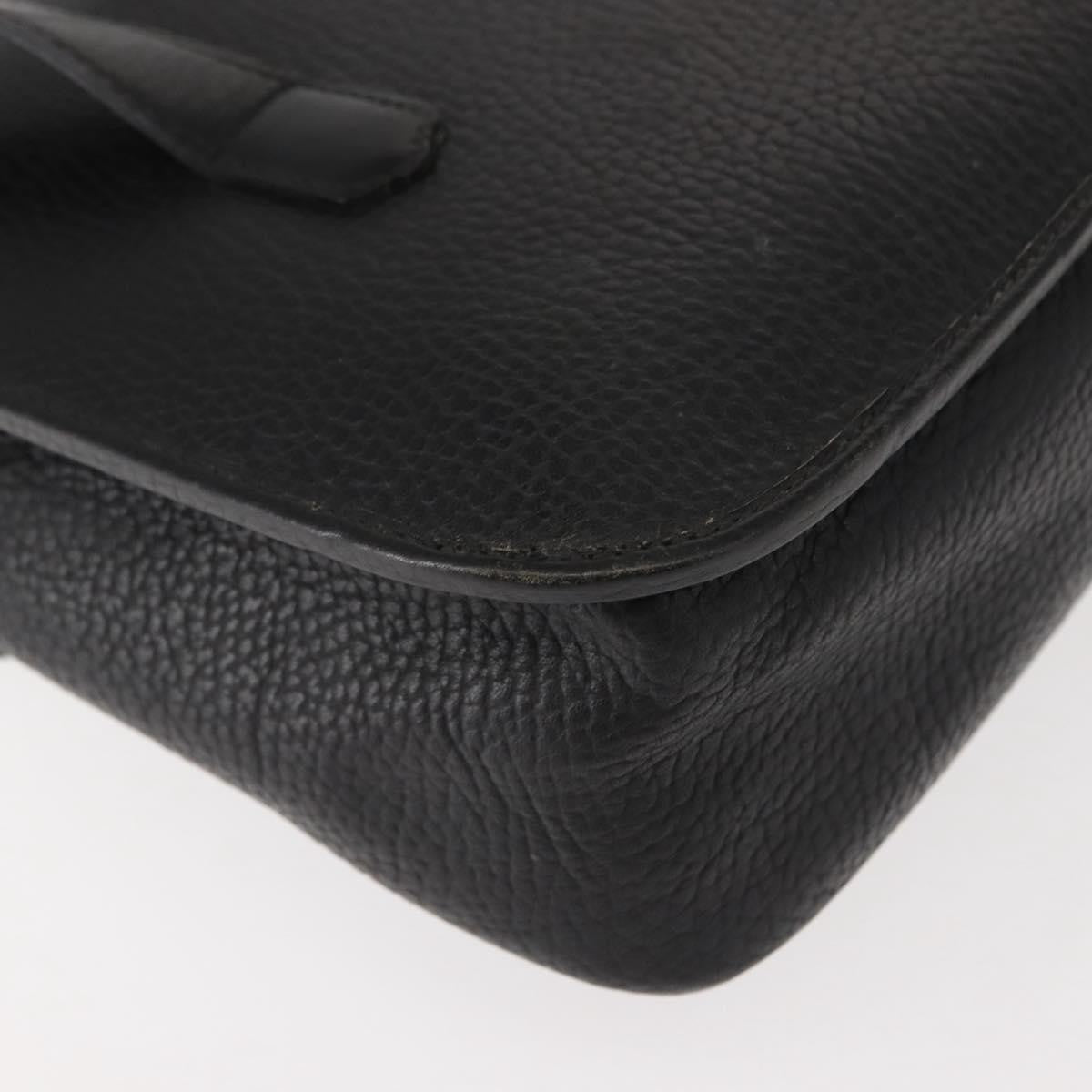 Christian Dior Vintage CD Handbag Leather, BLACK, LEATHER, Handbag