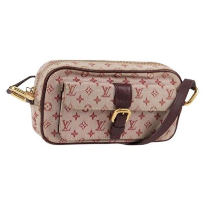 Louis Vuitton Juliette Crossbody Bag Mini Lin, RED, CANVAS, Shoulder bag