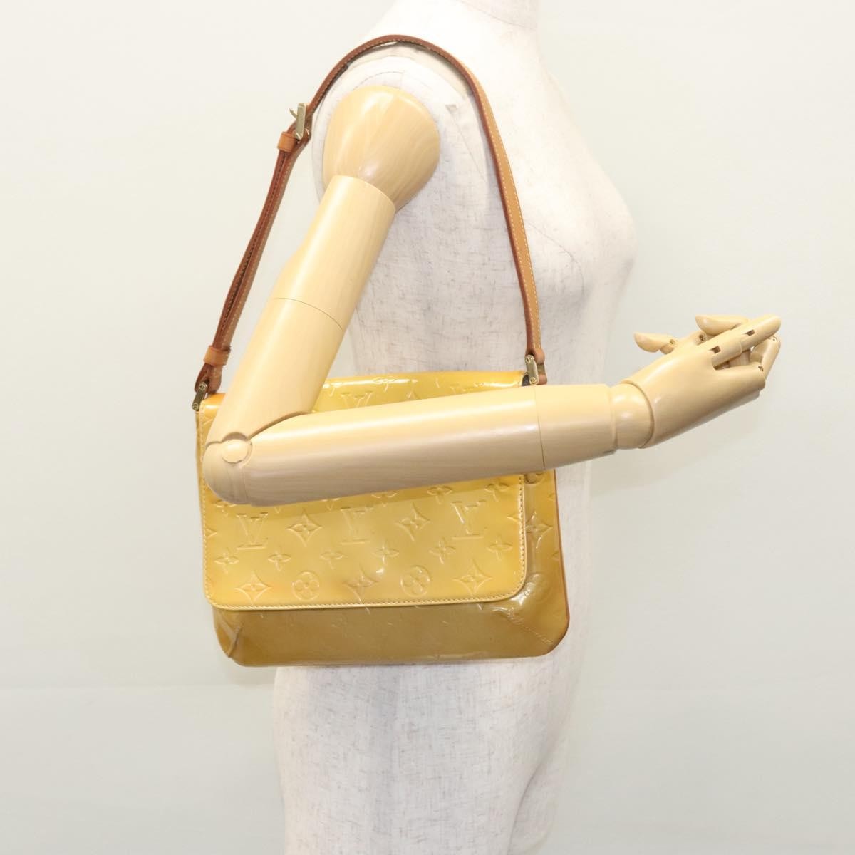 Louis Vuitton Thompson Street Handbag Monogram Vernis, BEIGE, PATENT_LEATHER, Handbag