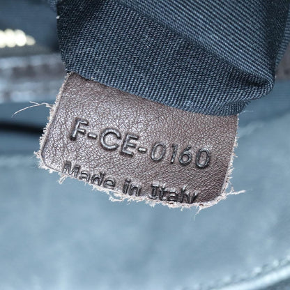 Celine Flap Shoulder Bag Leather, GRAY, LEATHER, Shoulder bag