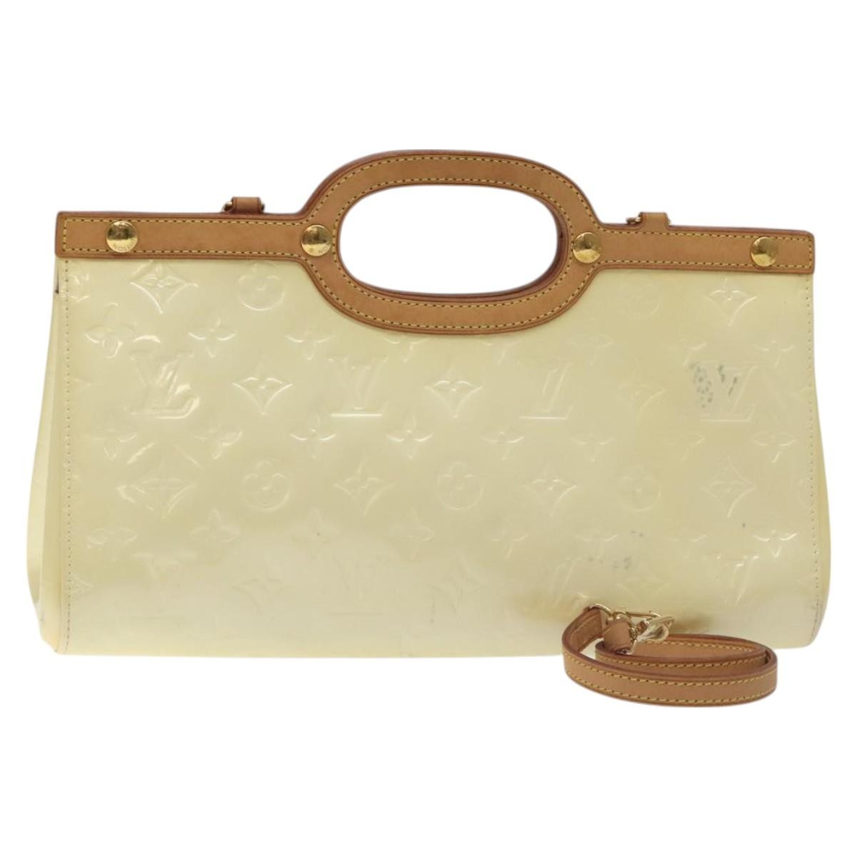 Louis Vuitton Roxbury Drive Handbag Monogram Vernis, BEIGE, PATENT_LEATHER, Handbag