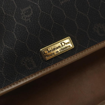 Christian Dior Vintage Honeycomb Shoulder Bag Canvas, BLACK, CANVAS, Shoulder bag