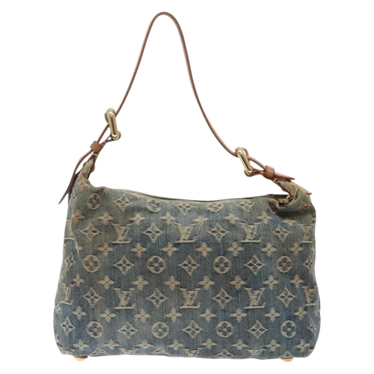 Louis Vuitton Baggy Handbag Denim, BLUE, DENIM_JEANS, Handbag