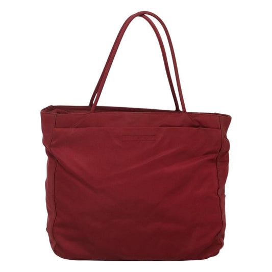 Prada Vintage Zip Tote Tessuto, RED, NYLON, Tote bag
