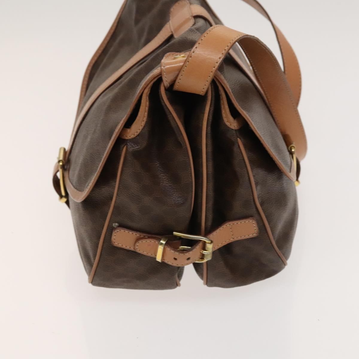 Celine Macadam Shoulder Bag PVC Leather, BROWN, PVC,CANVAS, Crossbody bag