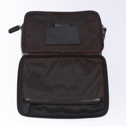 Gucci Zipped Pouch Leather, BROWN, LEATHER, Clutche & pouche