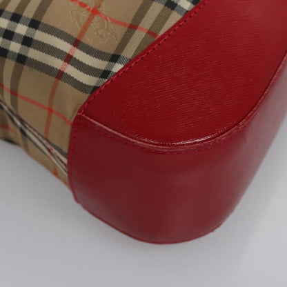 Burberry Shoulder Bag Nova Check Canvas, BEIGE, CANVAS, Shoulder bag