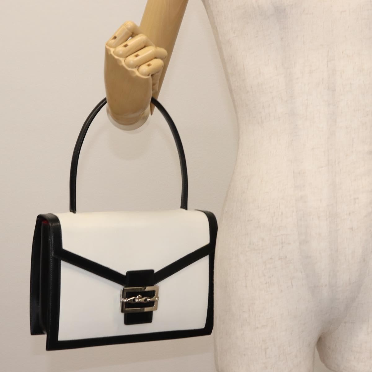 Celine Handbag Leather, WHITE, LEATHER, Handbag