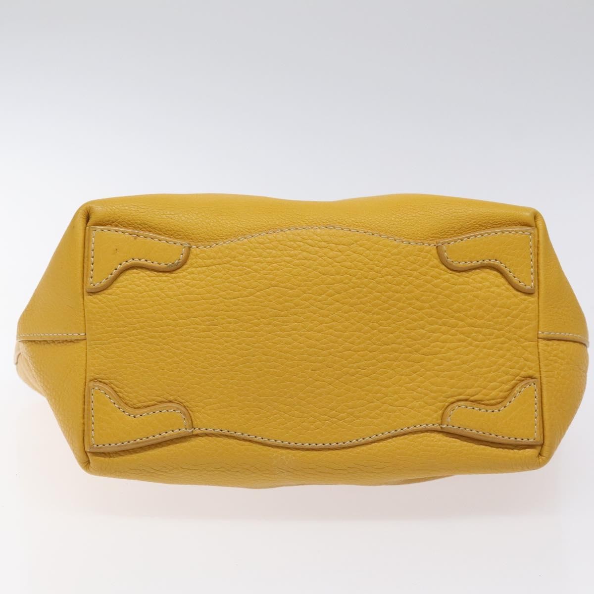 Prada Vintage Handbag Leather, YELLOW, LEATHER, Handbag