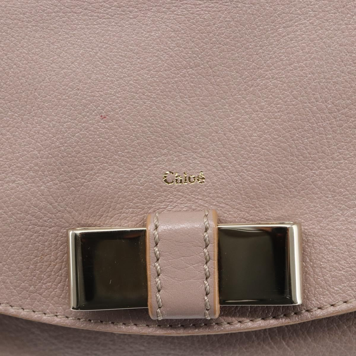 Chloe Lily Shoulder bag Leather, PINK, LEATHER, Shoulder bag