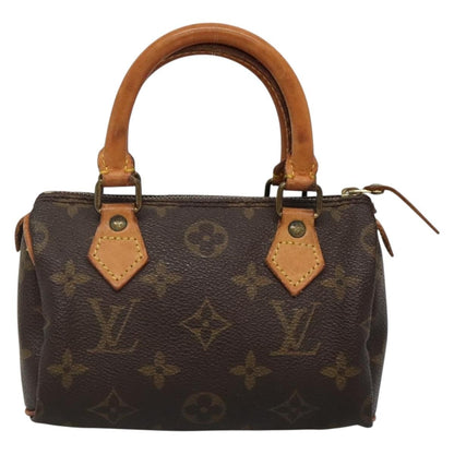 Louis Vuitton Speedy Mini HL Handbag Monogram Canvas, BROWN, CANVAS, Handbag