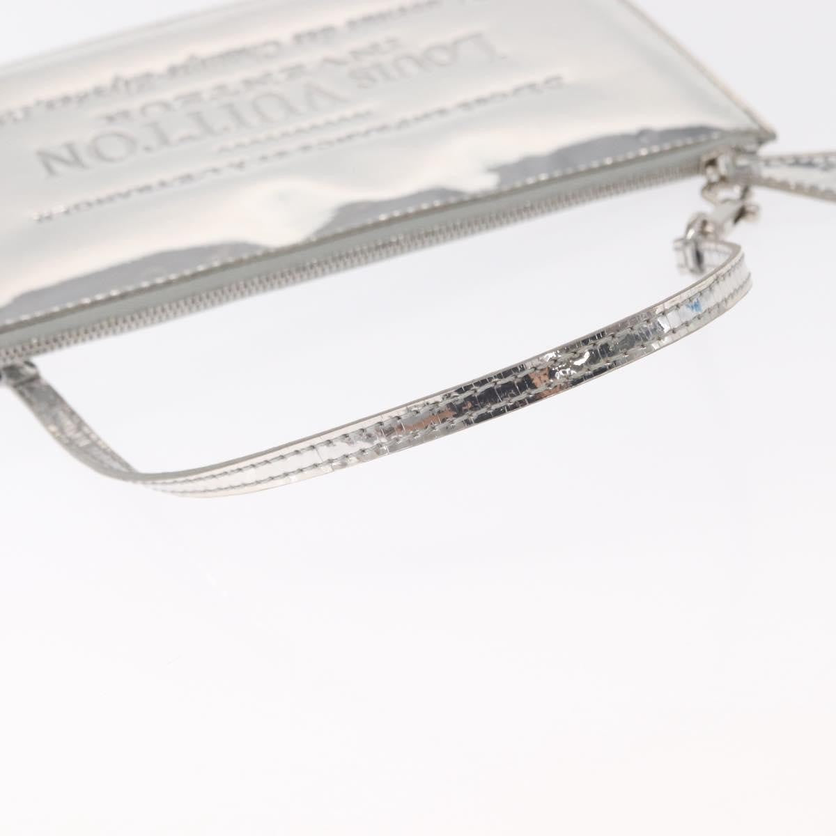 Louis Vuitton Pochette Clutch Monogram Miroir PVC, SILVER, PATENT_LEATHER, Clutche & pouche