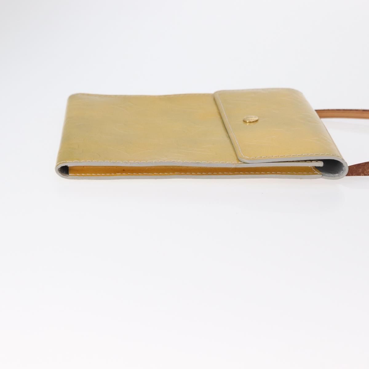 Louis Vuitton Mott Handbag Monogram Vernis, BEIGE, PATENT_LEATHER, Clutche & pouche