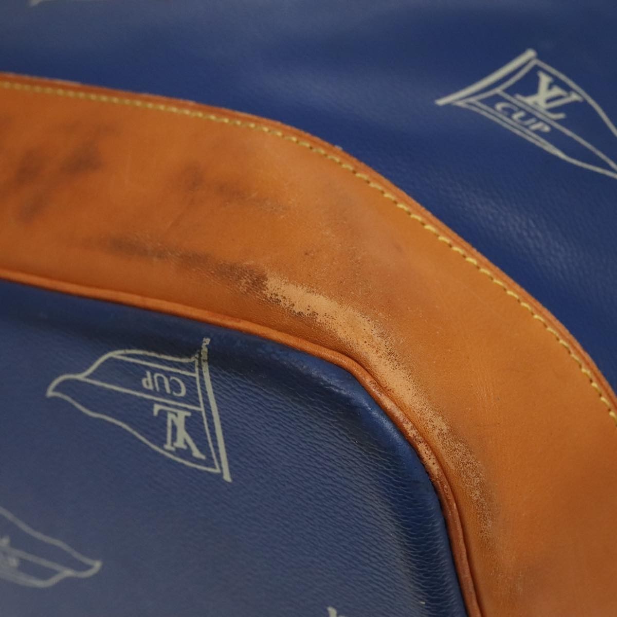 Louis Vuitton Cup Sac Marin Bandouliere Bag Coated Canvas, BLUE, CANVAS, Shoulder bag