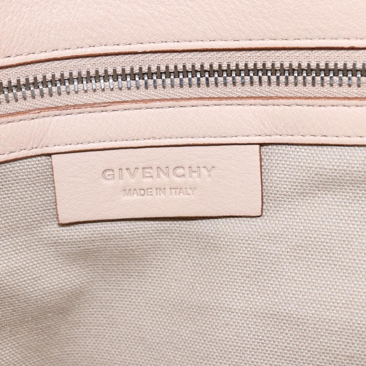 Givenchy Pandora Pure Satchel Leather, BEIGE, LEATHER, Handbag