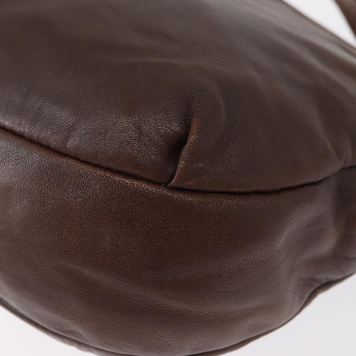 Loewe Anagram Shoulder Bag Leather, BROWN, LEATHER, Shoulder bag