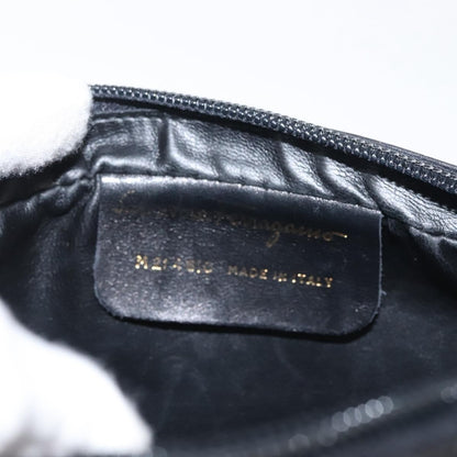 Salvatore Ferragamo Vala Shoulder Bag Leather, BLACK, LEATHER, Shoulder bag