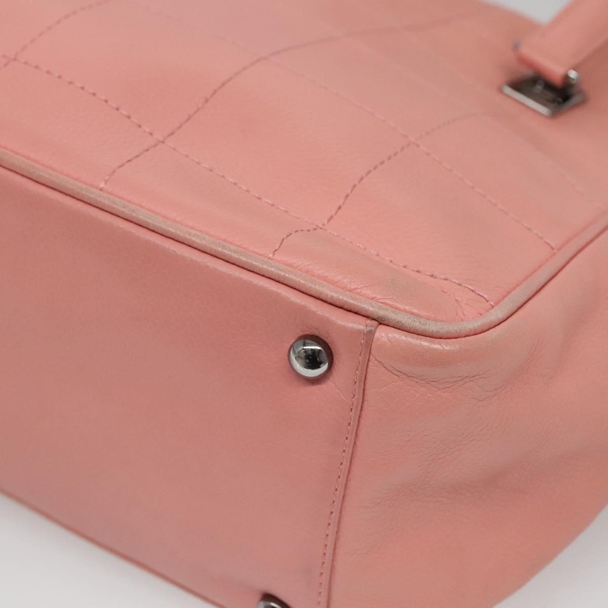 Chanel Chocolate Bar Coco Mark handbag Caviar skin, PINK, LEATHER, Handbag