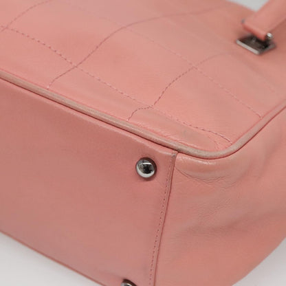 Chanel Chocolate Bar Coco Mark handbag Caviar skin, PINK, LEATHER, Handbag