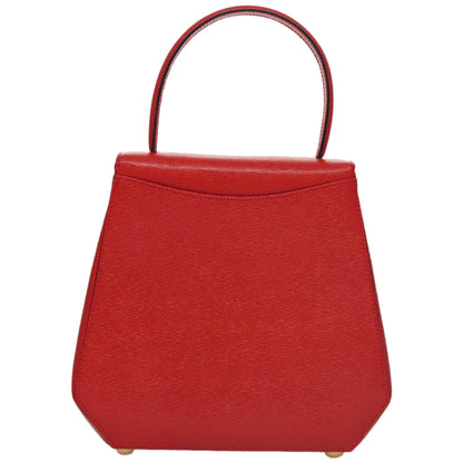 Celine Cuir Triomphe Bag Leather, RED, LEATHER, Handbag