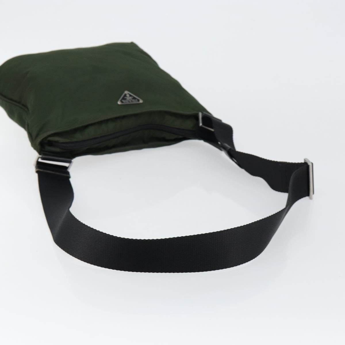 Prada Flat Messenger Bag Tessuto, KHAKI, NYLON, Shoulder bag