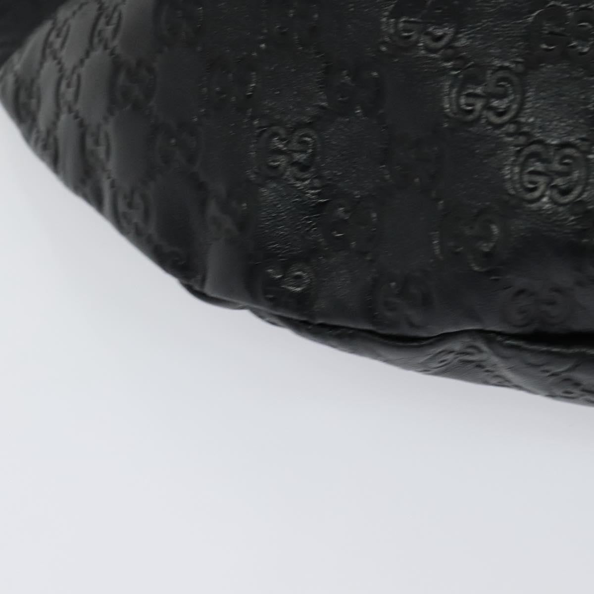 Gucci Waist Bag Guccissima Leather, BLACK, LEATHER, Clutche & pouche