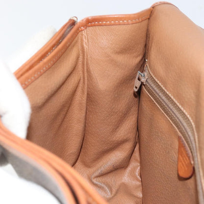 Celine Macadam Shoulder Bag PVC Leather, BROWN, PVC, Shoulder bag