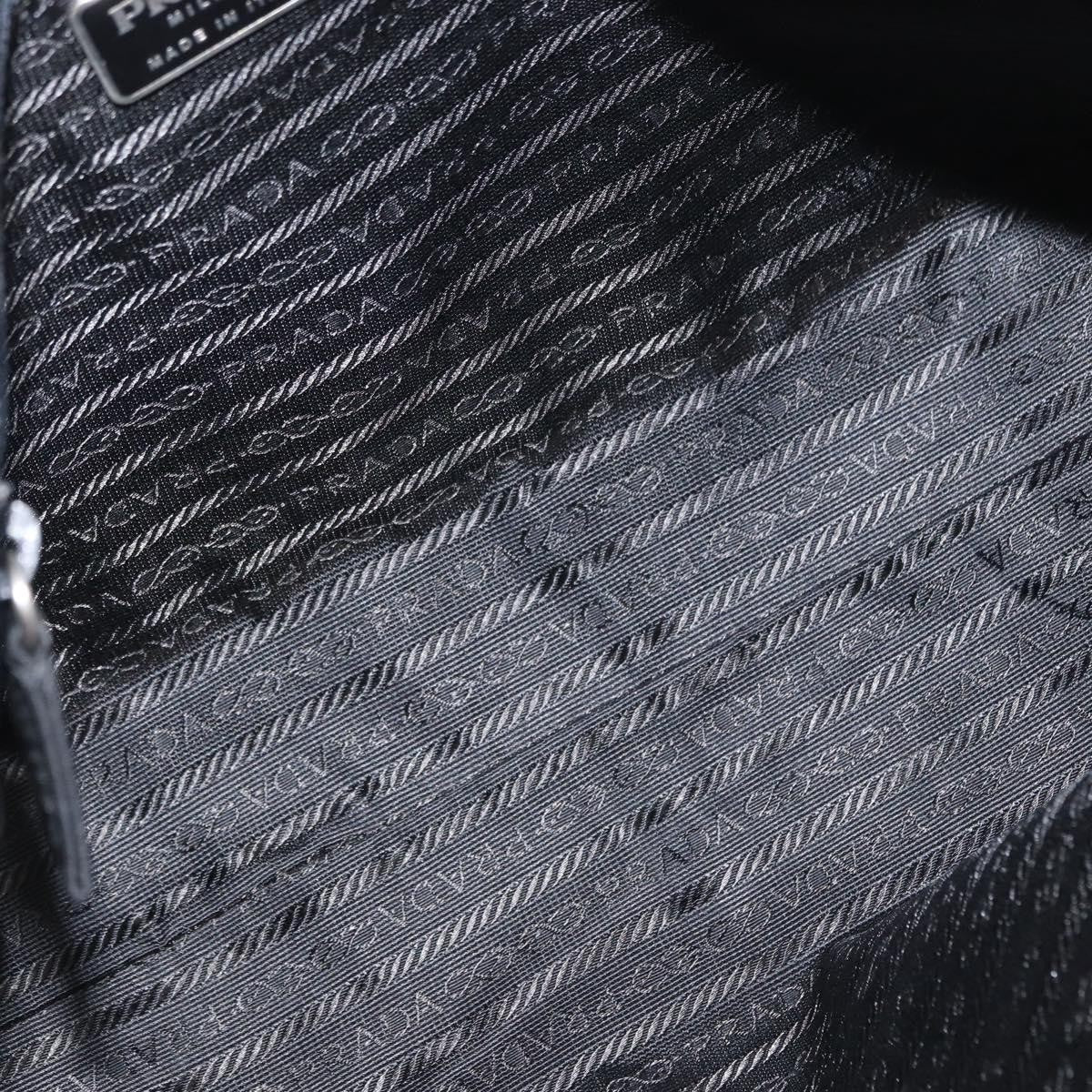 Prada Bowling Shoulder Bag Tessuto, BLACK, NYLON, Shoulder bag