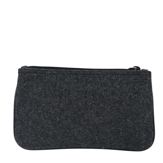 Prada Sport pouch Wool, BLACK, WOOL, Clutche & pouche