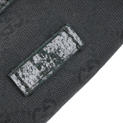 Gucci Half Moon Hobo Messenger GG Canvas, BLACK, CANVAS, Shoulder bag