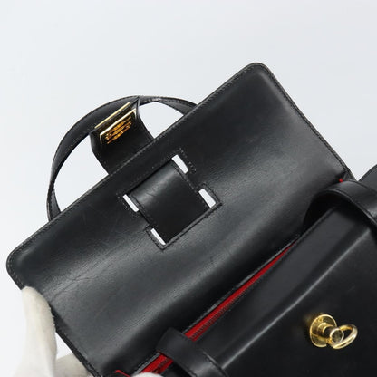 Celine Handbag Leather, BLACK, LEATHER, Handbag