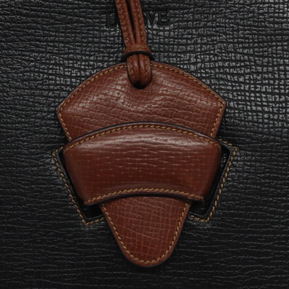 Loewe Barcelona Shoulder Bag Leather, BLACK, LEATHER, Shoulder bag