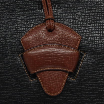 Loewe Barcelona Shoulder Bag Leather, BLACK, LEATHER, Shoulder bag