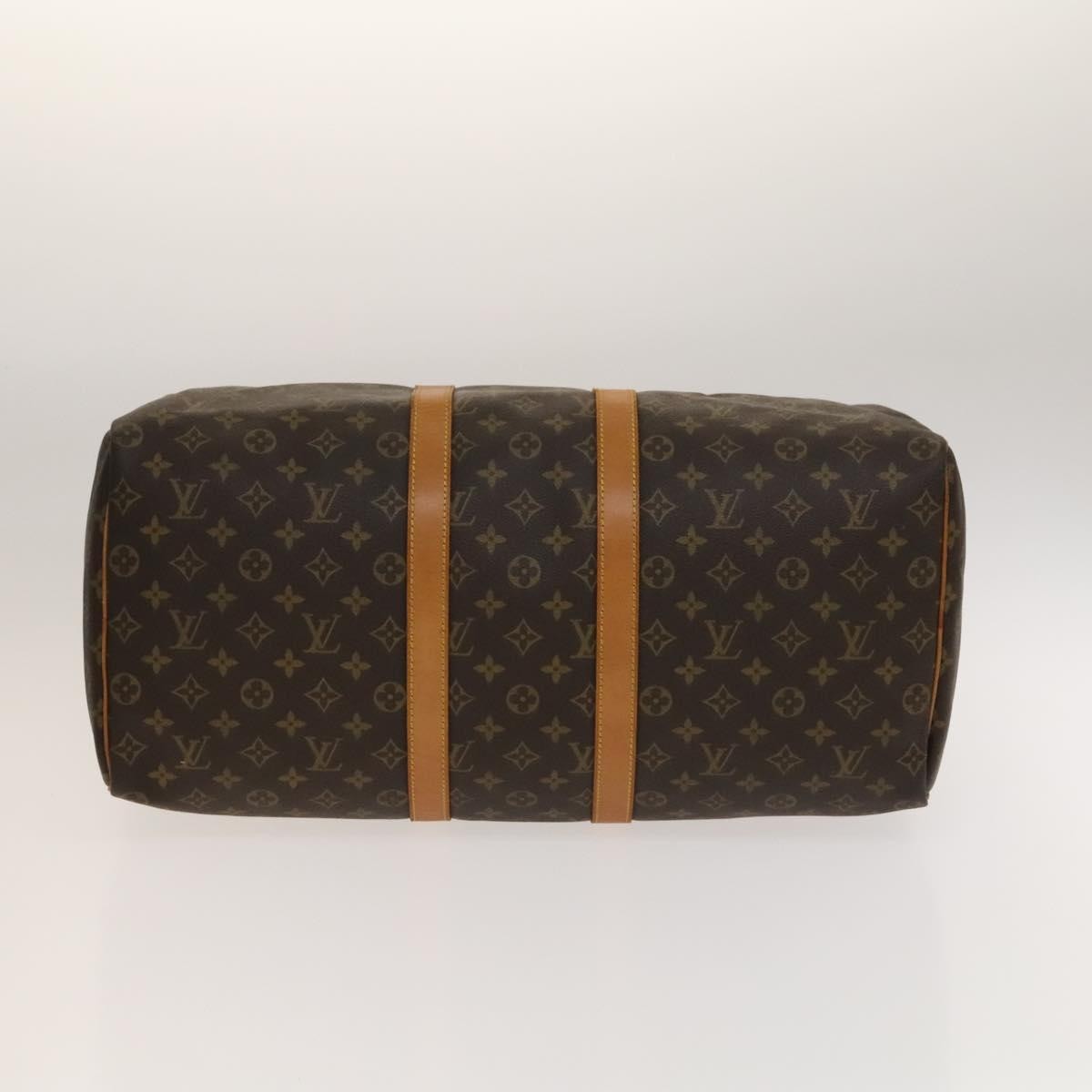 Louis Vuitton Keepall Bag Monogram Canvas, BROWN, CANVAS, Travel bag