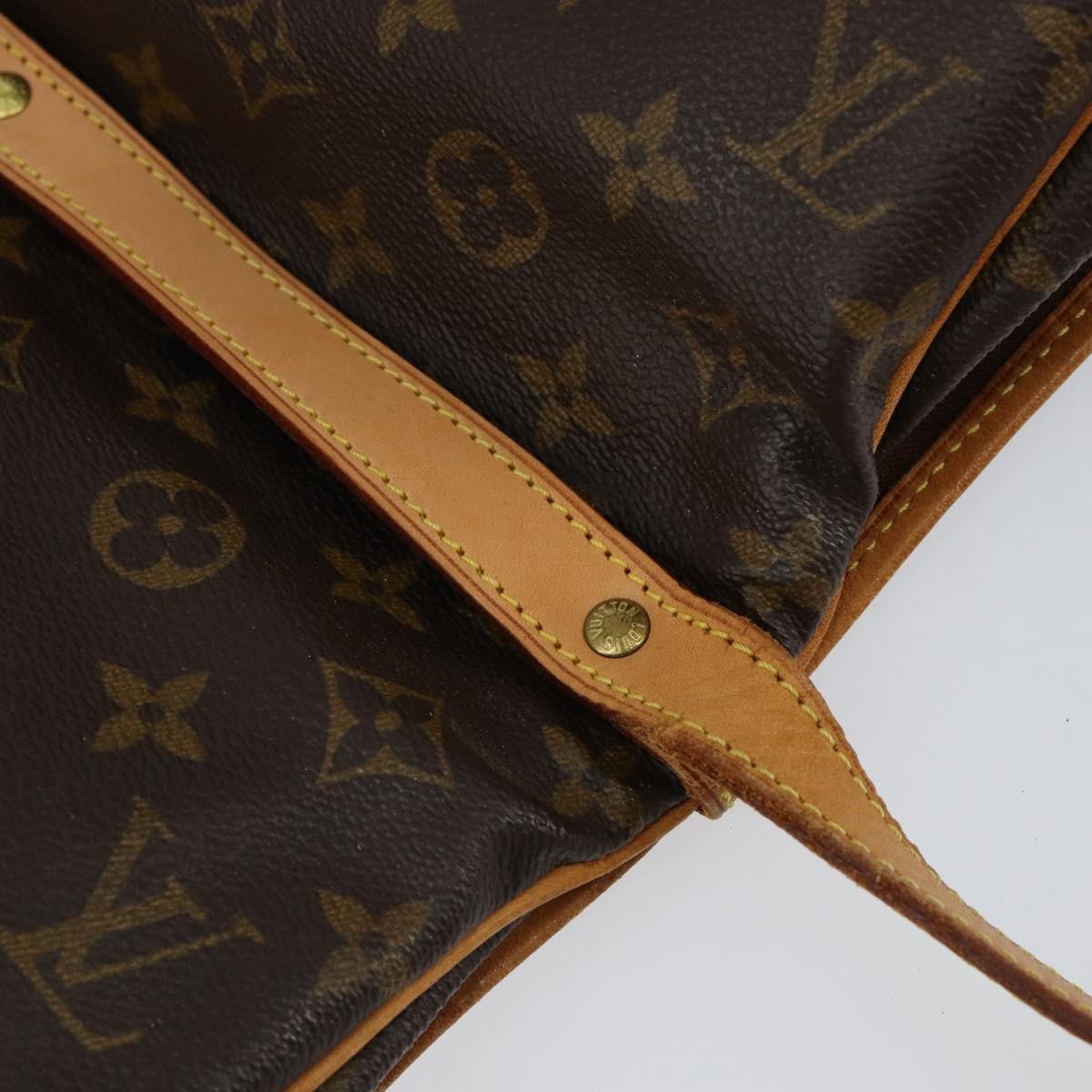 Louis Vuitton Saumur Handbag Monogram Canvas, BROWN, CANVAS, Shoulder bag