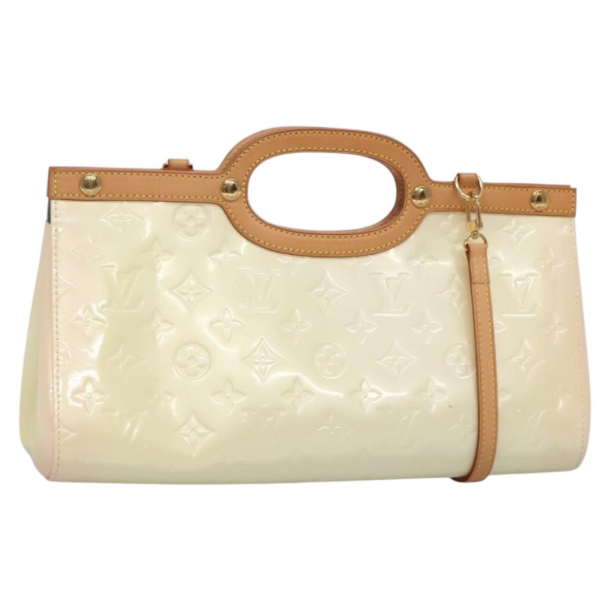 Louis Vuitton Roxbury Drive Handbag Monogram Vernis, BEIGE, PATENT_LEATHER, Handbag