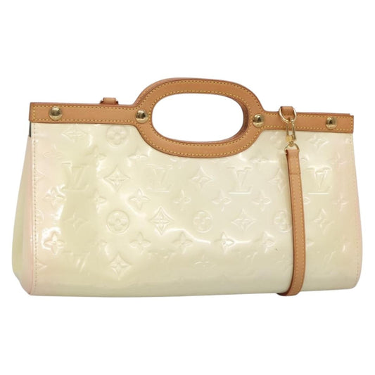 Louis Vuitton Roxbury Drive Handbag Monogram Vernis, BEIGE, PATENT_LEATHER, Handbag