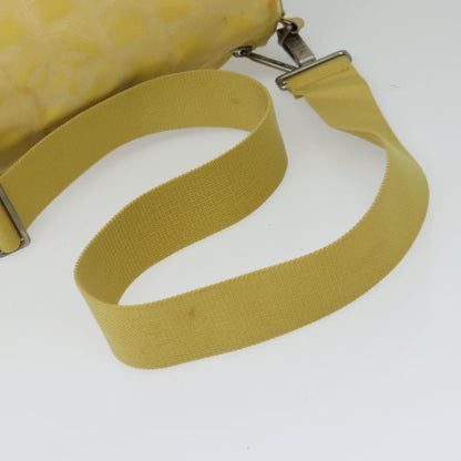 Chanel Travel Line Barrel Bag Nylon, YELLOW, NYLON, Travel bag