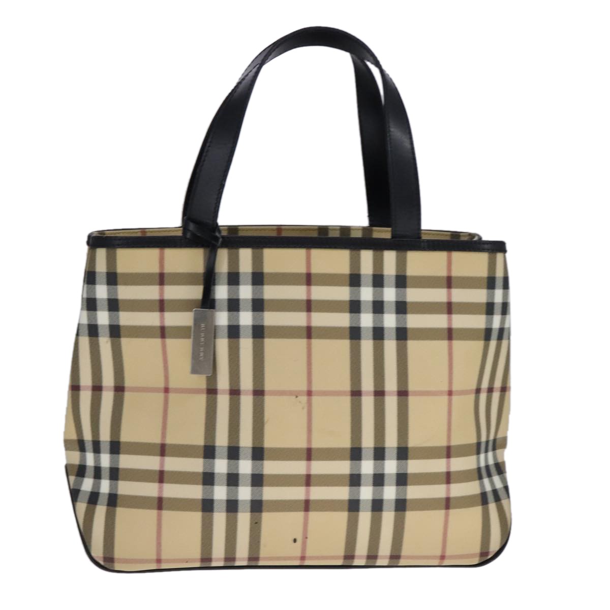 Burberry Nova Check Tote Canvas and Leather, BEIGE, CANVAS, Tote bag