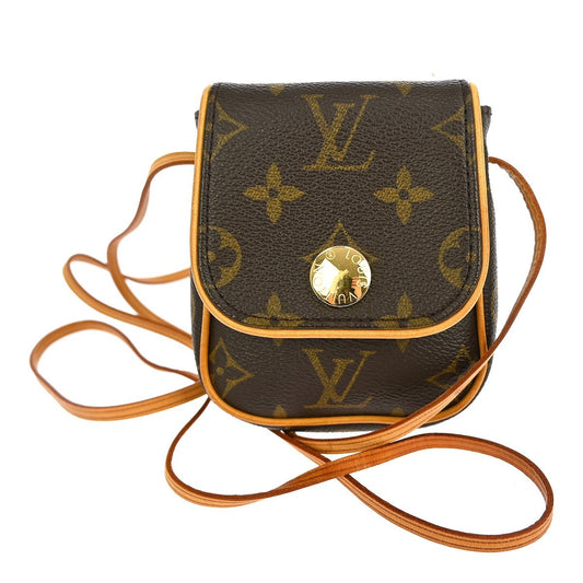 Louis Vuitton Cancun Pochette Monogram Canvas, BROWN, CANVAS, Clutche & pouche