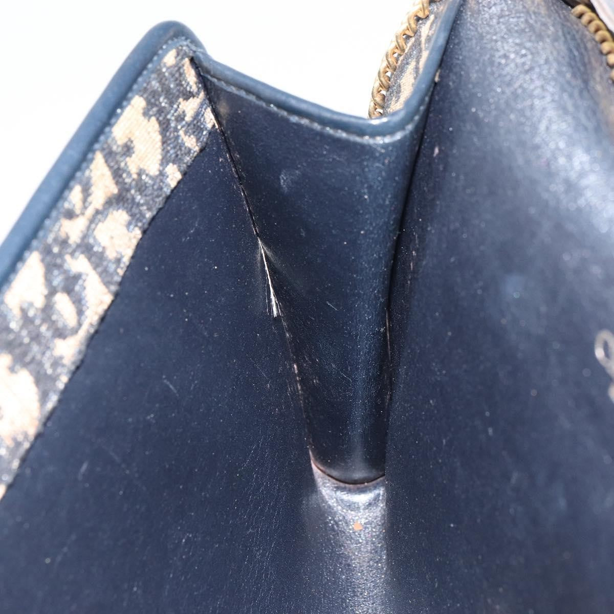 Christian Dior Vintage CD trotter Shoulder bag Canvas, NAVY, CANVAS, Shoulder bag
