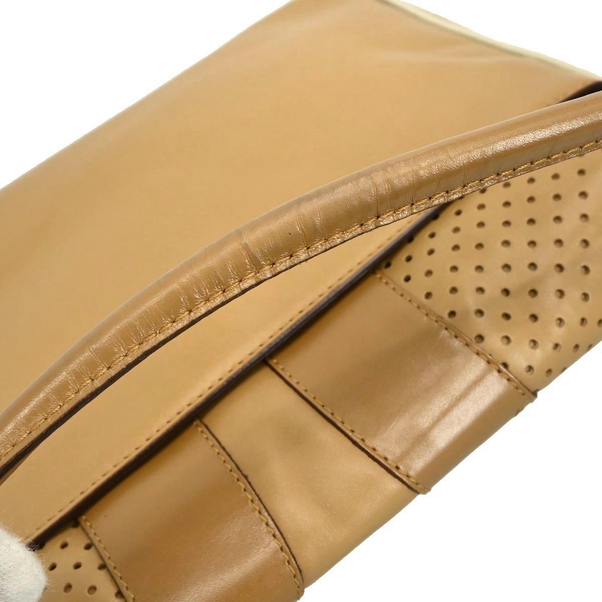 Prada Vitello Drive Handbag Leather, BROWN, LEATHER, Handbag