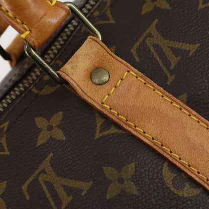 Louis Vuitton Keepall Bag Monogram Canvas, BROWN, CANVAS, Travel bag