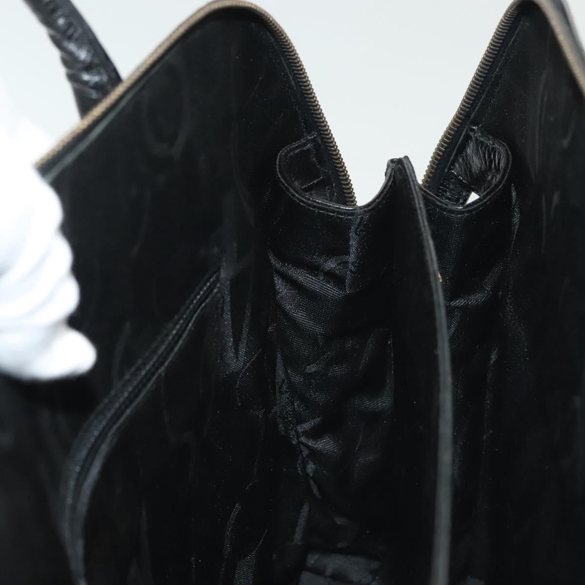 Salvatore Ferragamo Convertible Dome Gancini Leather, BLACK, LEATHER, Handbag