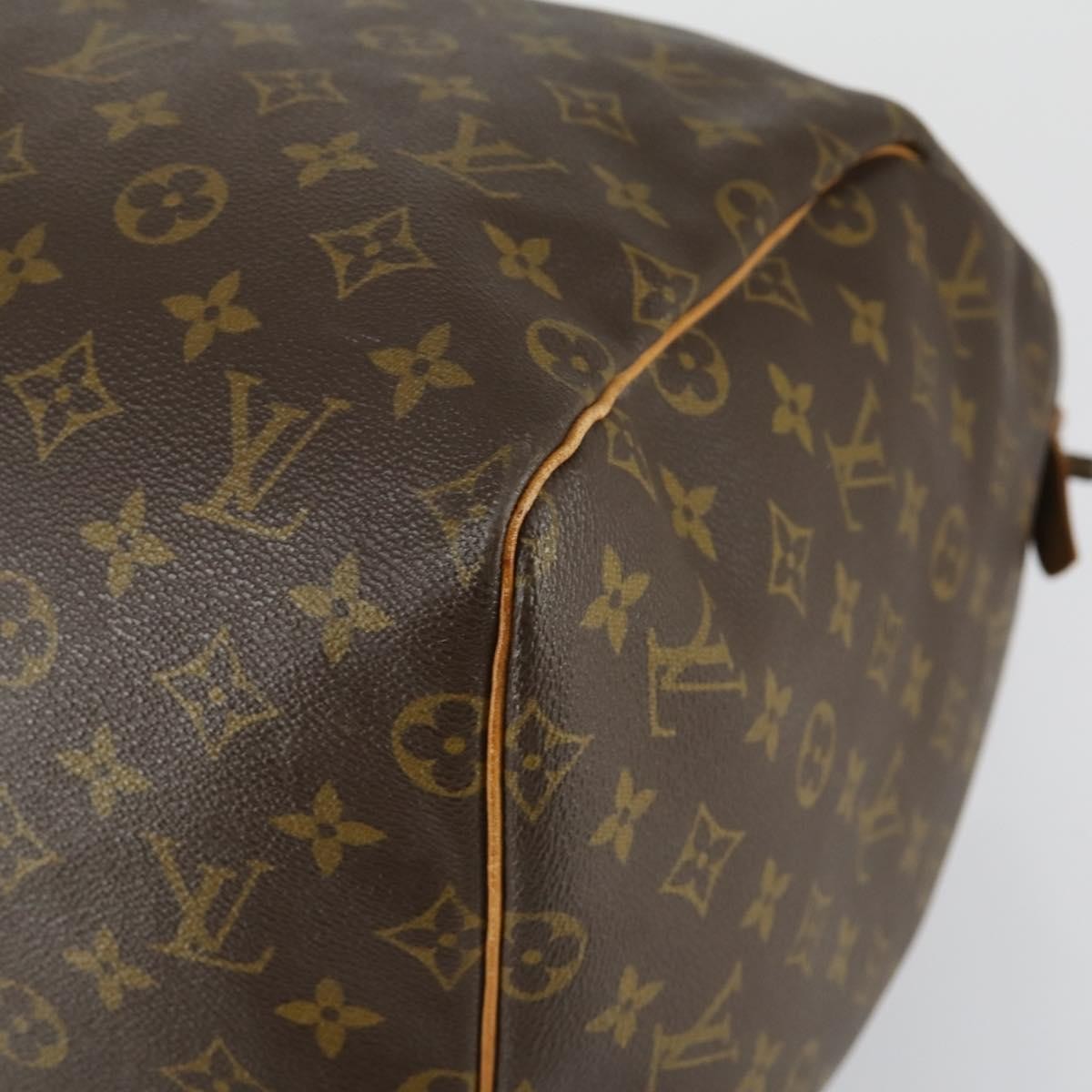 Louis Vuitton Keepall Bag Monogram Canvas, BROWN, CANVAS, Travel bag