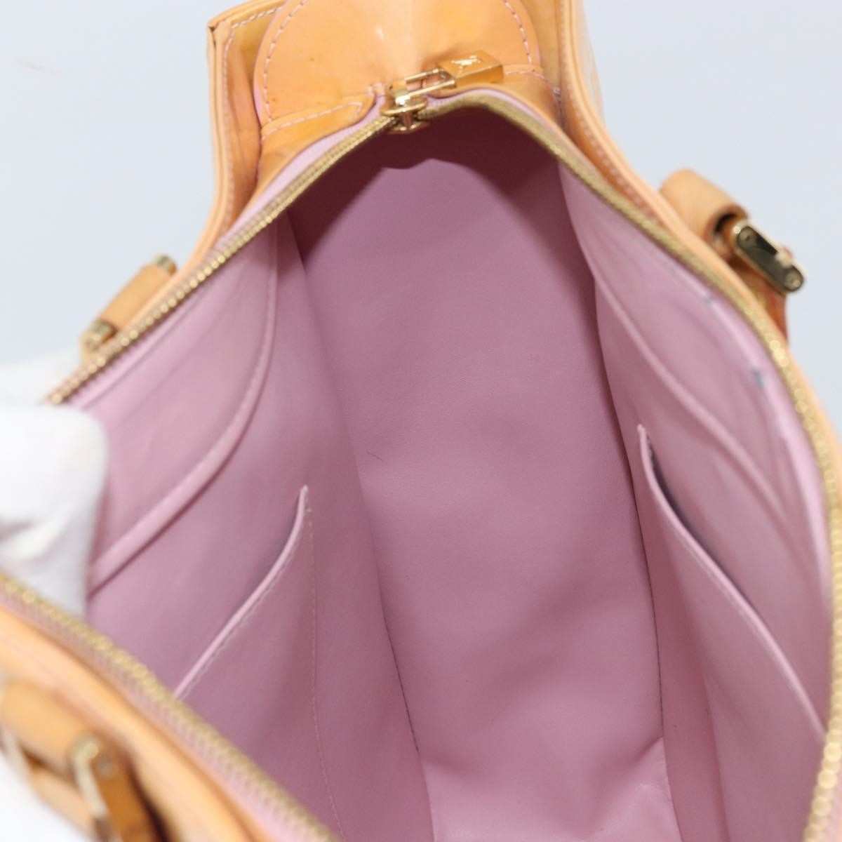 Louis Vuitton Columbus Handbag Monogram Vernis, Beige, Patent Leather, Tote Bag